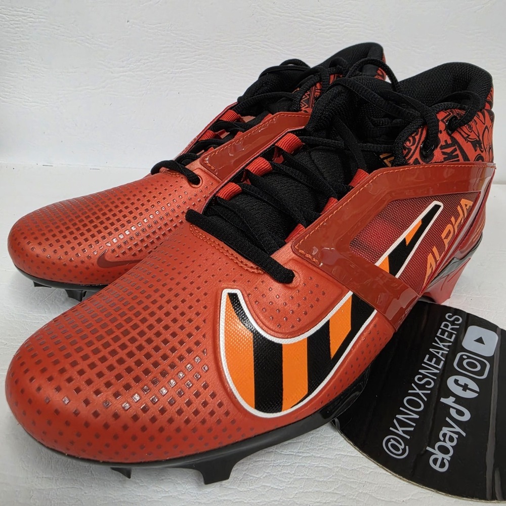 Nike Alpha Menace 4 Pro Picante Red Black Football FQ3984 600 Men's Size 11.5